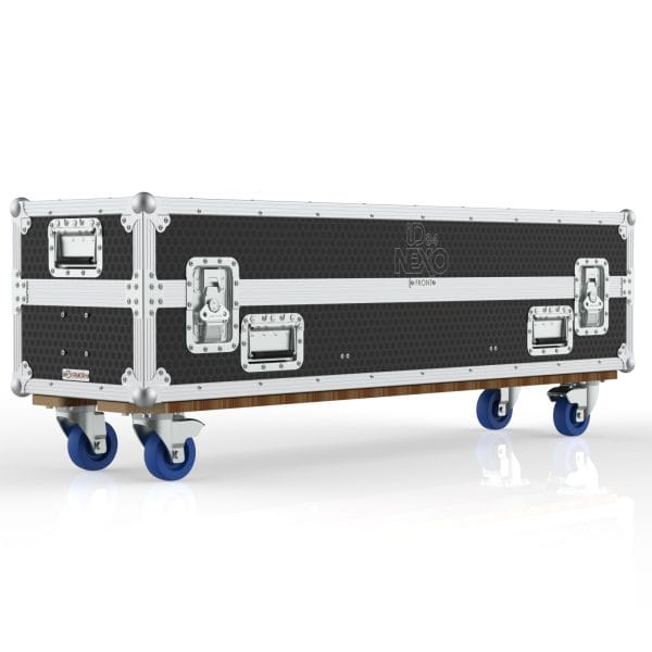 ROAD CASE FOR 2 OF NEXO ID84 SPEAKER, WITH LIFT OUT TRAY AND ACCESSORIES COMPARTMENT