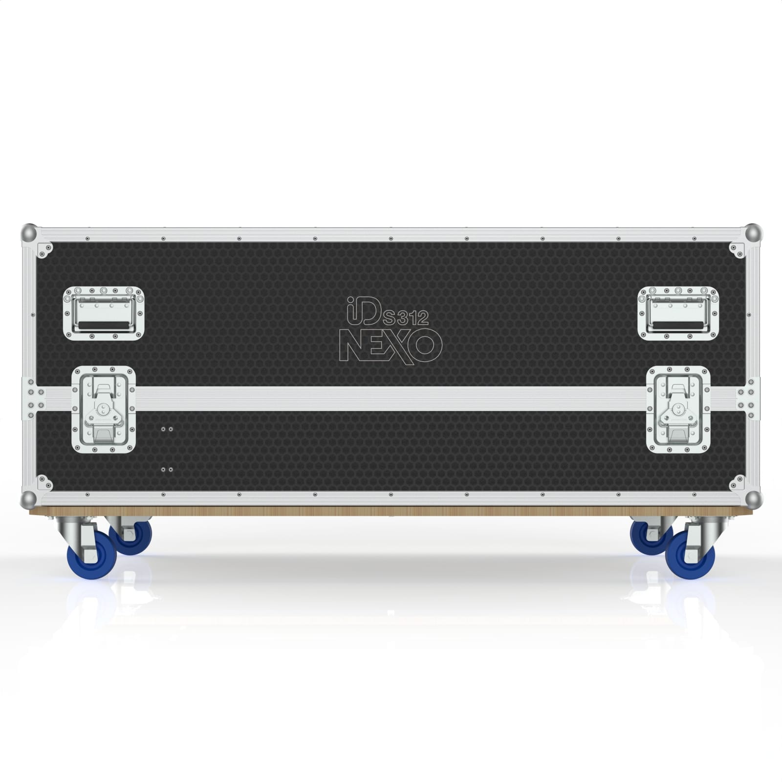 Spk-Nexo-Ids312-Back View Road Case For 2 Of Nexo Ids312 Speaker, With Compartment