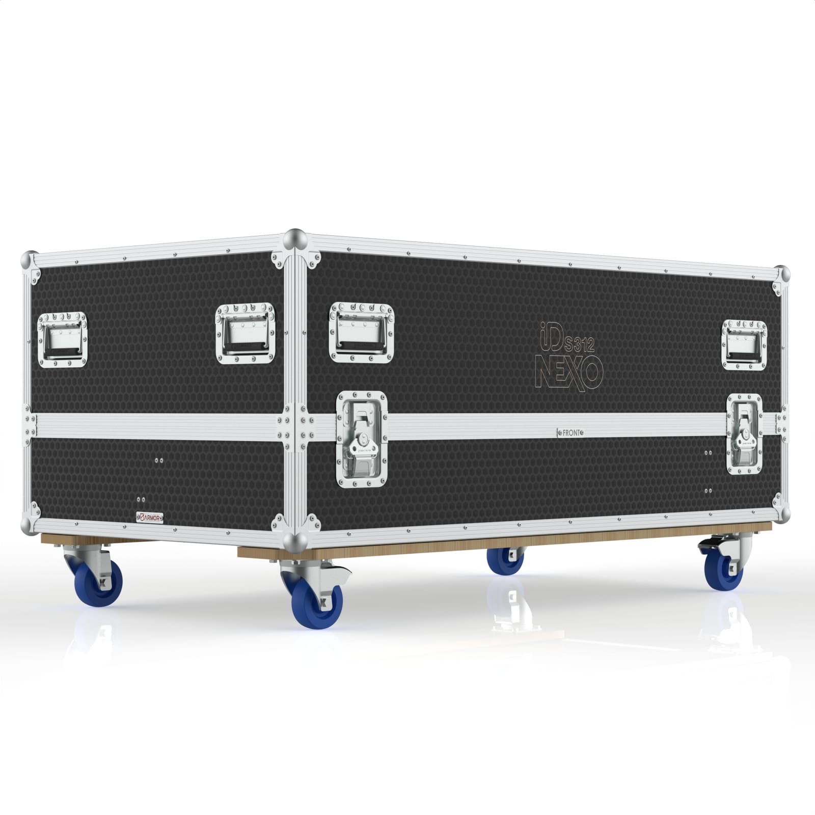 Spk-Nexo-Ids312-Isometric View Road Case For 2 Of Nexo Ids312 Speaker, With Compartment