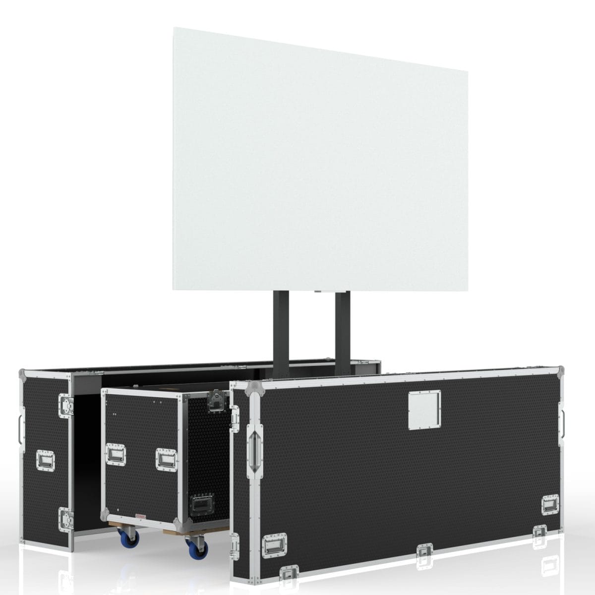 Tv Case With Built In Motorized Lift For Hisense 100&Quot; 100Bm66D, With Split Lid, Rack Mount 6Way Pdu