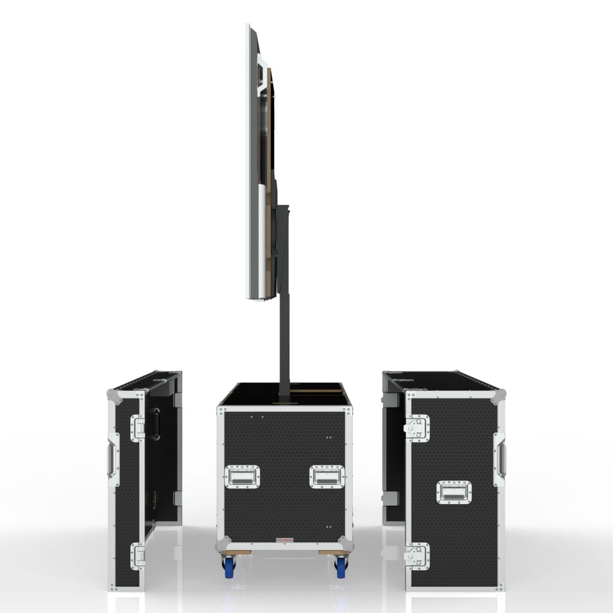 Tv Case With Built In Motorized Lift For Hisense 100&Quot; 100Bm66D, With Split Lid, Rack Mount 6Way Pdu