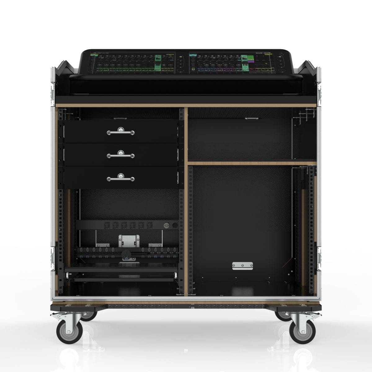 Armor Ws-Ax Series Workstation Road Case For Allen &Amp; Heath Avantis With 2 Rack Bays