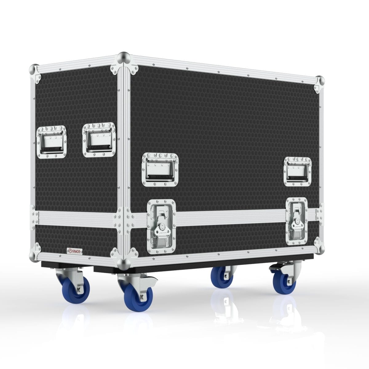 Speaker Road Case For Dual D&Amp;B E12-D Speakers With Center Storage Compartment