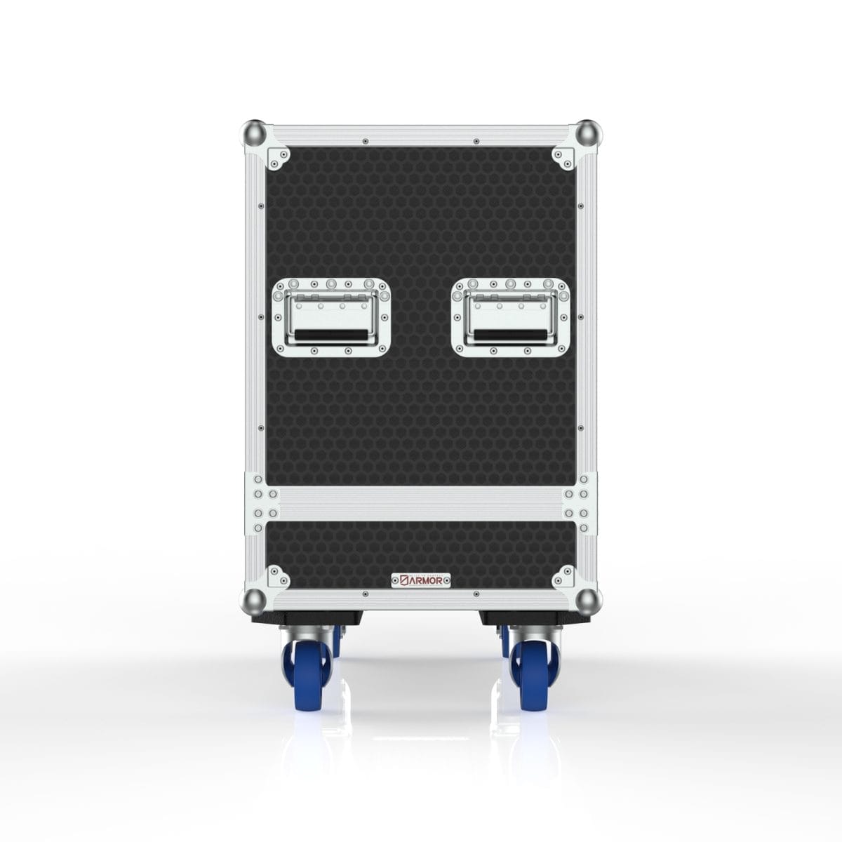 Speaker Road Case For Dual D&Amp;B E12-D Speakers With Center Storage Compartment