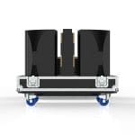 Speaker Road Case For Dual D&Amp;B E12-D Speakers With Center Storage Compartment