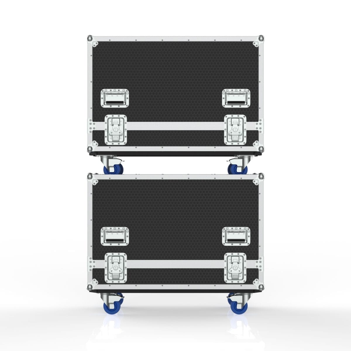 Speaker Road Case For Dual D&Amp;B E12-D Speakers With Center Storage Compartment