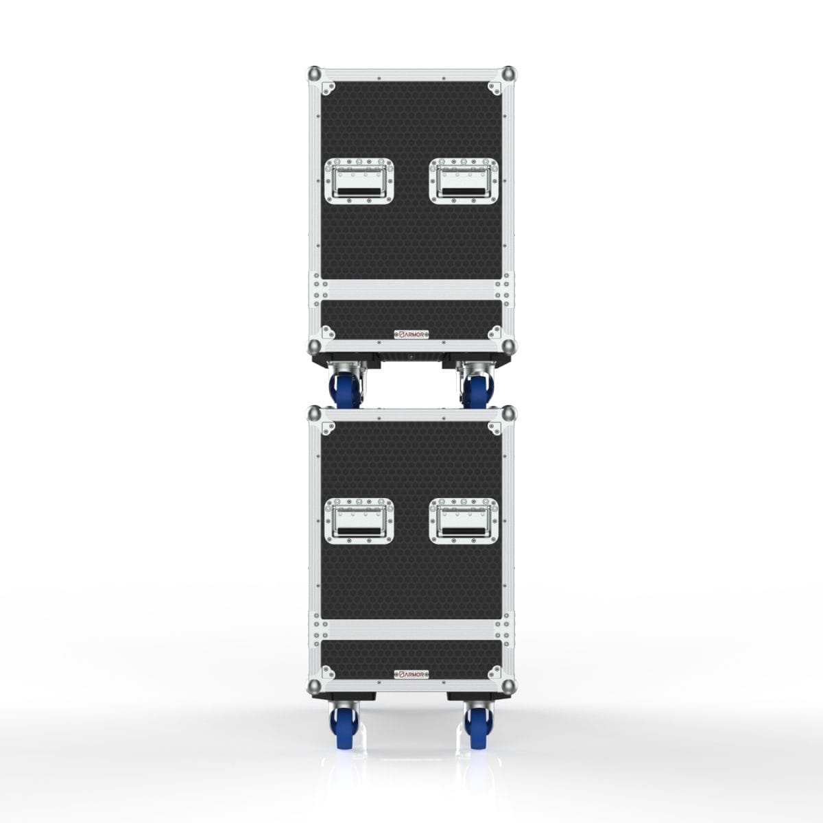 Speaker Road Case For Dual D&Amp;B E12-D Speakers With Center Storage Compartment