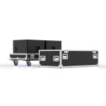 Speaker Road Case For Dual D&Amp;B E15X-Sub Speakers With Center Storage Compartment