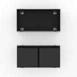 Speaker Road Case For Dual D&Amp;B E15X-Sub Speakers With Center Storage Compartment