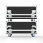 Speaker Road Case For Dual D&Amp;B E15X-Sub Speakers With Center Storage Compartment