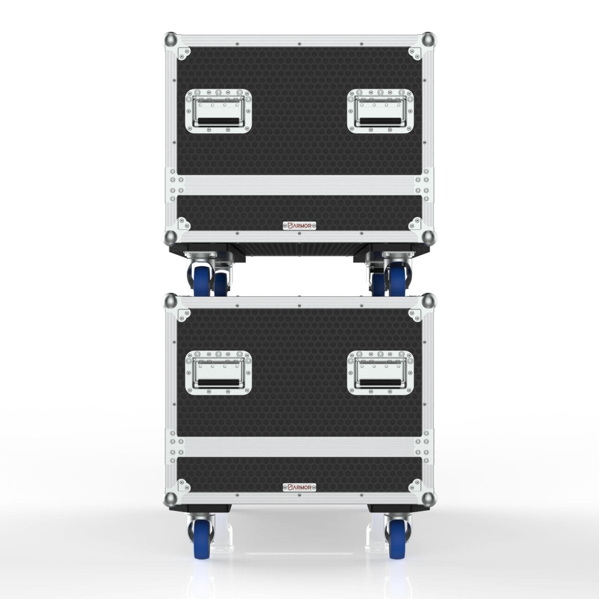 Speaker Road Case For Dual D&Amp;B E15X-Sub Speakers With Center Storage Compartment