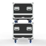 Speaker Road Case For Dual D&Amp;B E15X-Sub Speakers With Center Storage Compartment