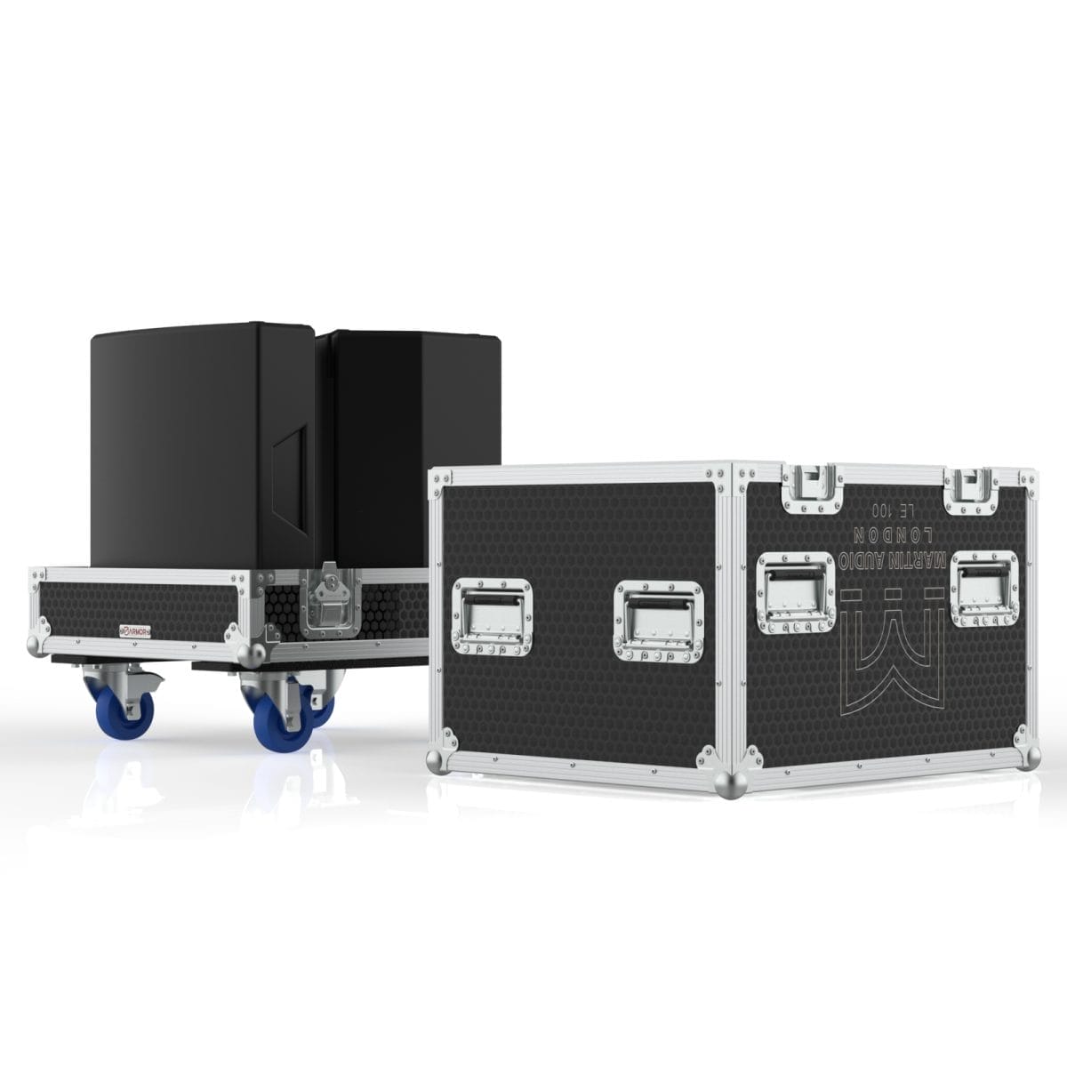 Road Case For 2X Martin Le100 Speakers