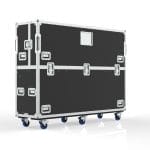 Road Case For 75Tr3Dk 75&Quot; Tv Split Lid Motorized Lift