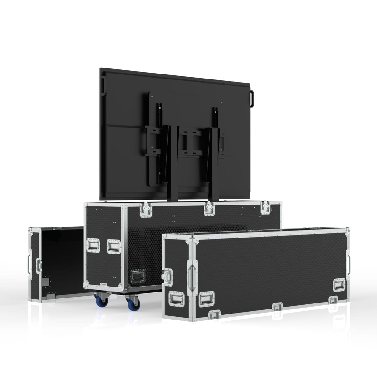 Road Case For 75Tr3Dk 75&Quot; Tv Split Lid Motorized Lift