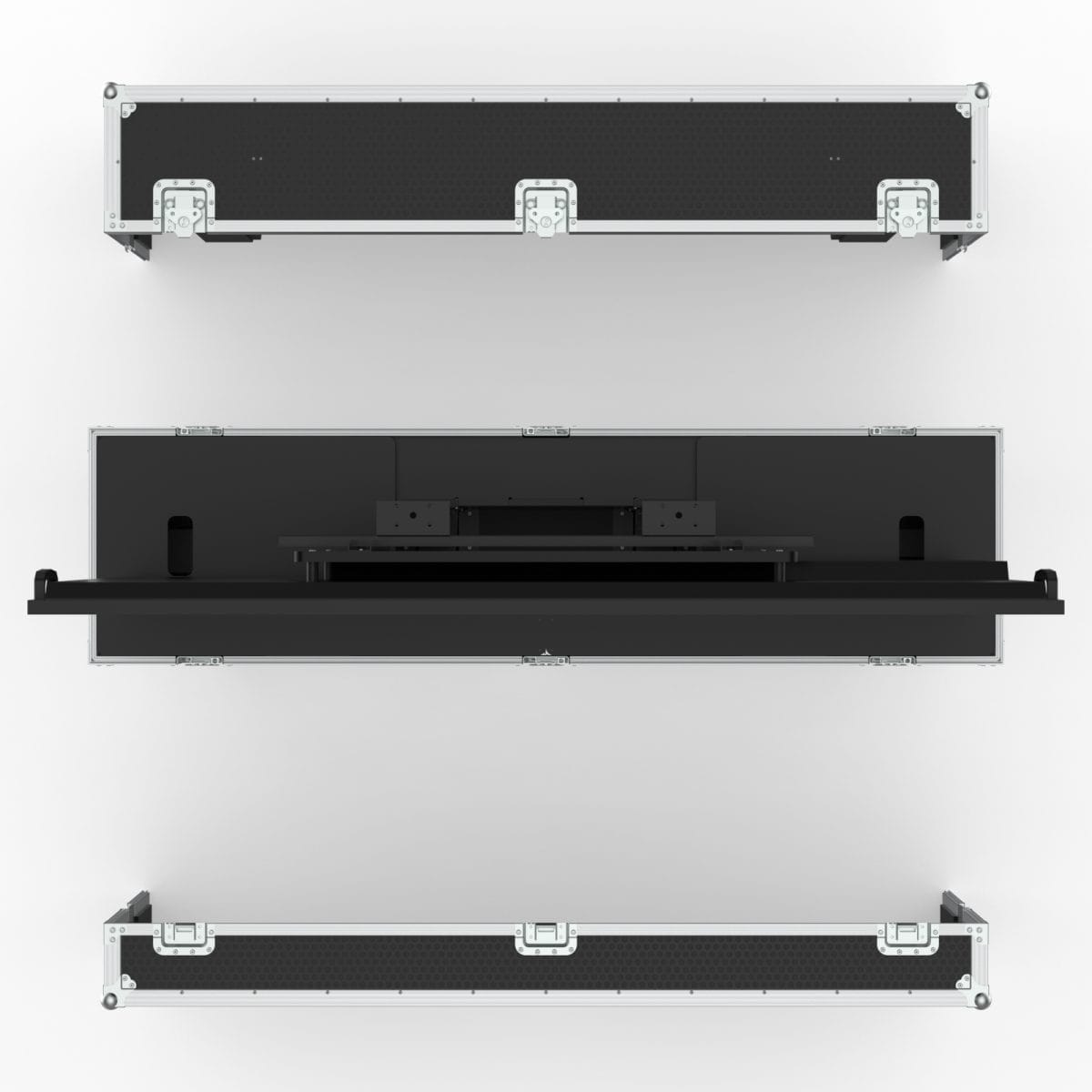 Road Case For 75Tr3Dk 75&Quot; Tv Split Lid Motorized Lift