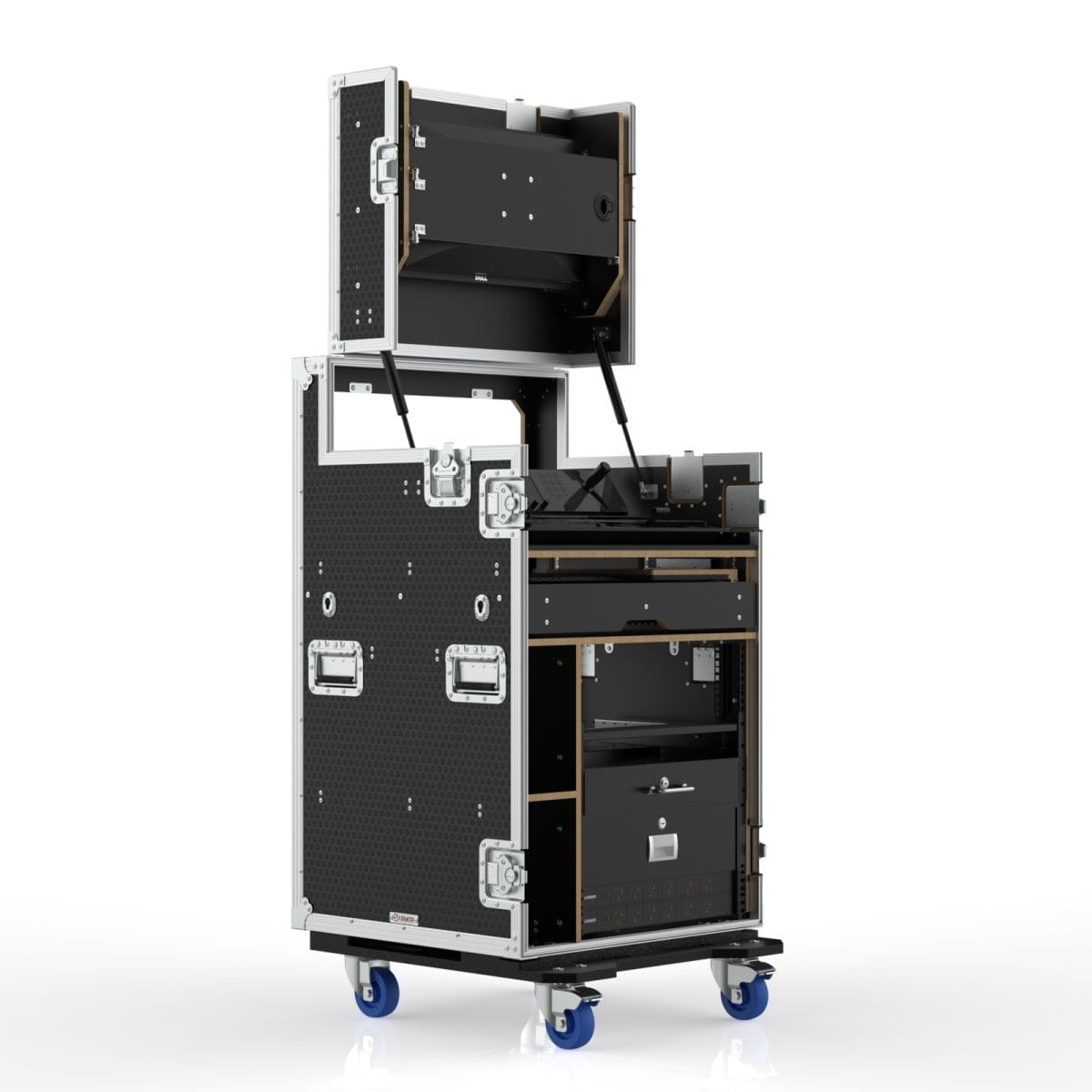 Workstation Case For Blackmagic Atem Television Studio 4K8, 12U Standard Rack,Engraving Included