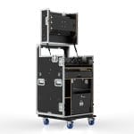 Workstation Case For Blackmagic Atem Television Studio 4K8, 12U Standard Rack,Engraving Included