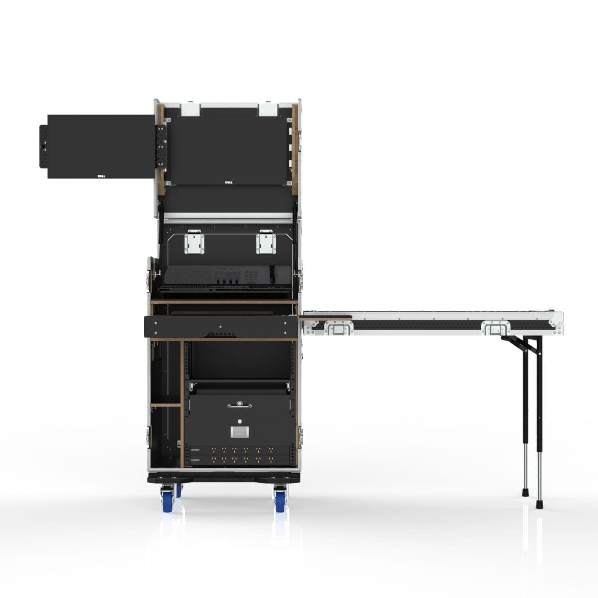 Workstation Case For Blackmagic Atem Television Studio 4K8, 12U Standard Rack,Engraving Included