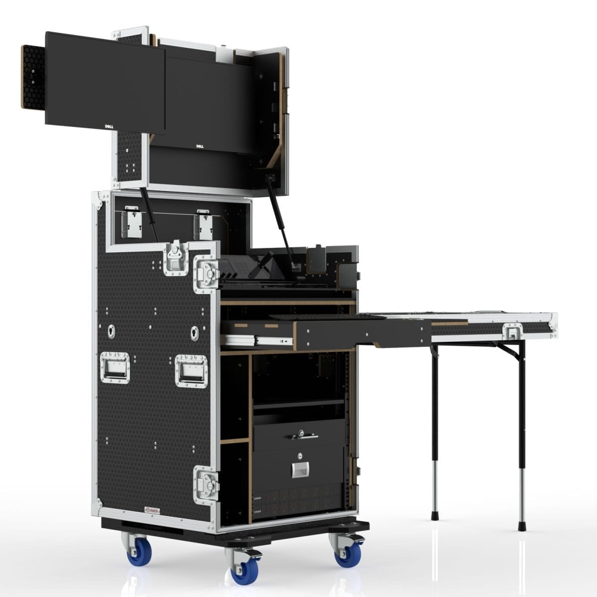 Workstation Case For Blackmagic Atem Television Studio 4K8, 12U Standard Rack,Engraving Included