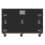 Dual 75-inch Samsung TV case with rugged wheels and foam interior for secure transport and storage of large-format displays
