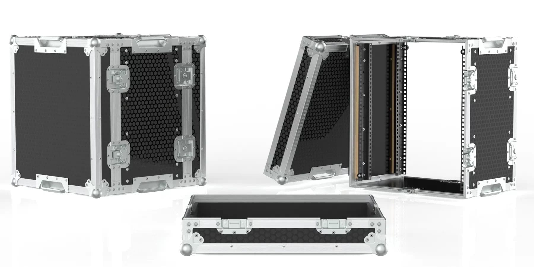 12U Rack Case With Dual Lift-off Lids
