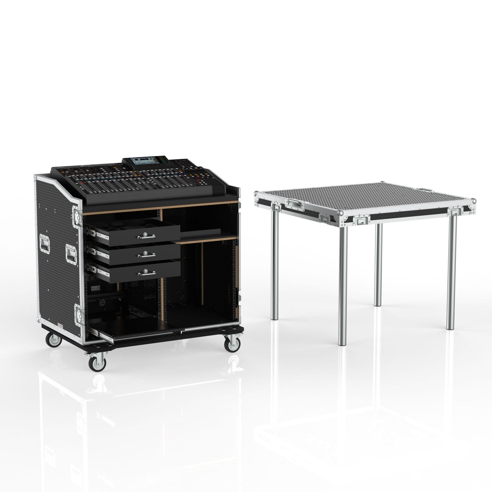 Workstation Case For Behringer X32 – With Table & Storage